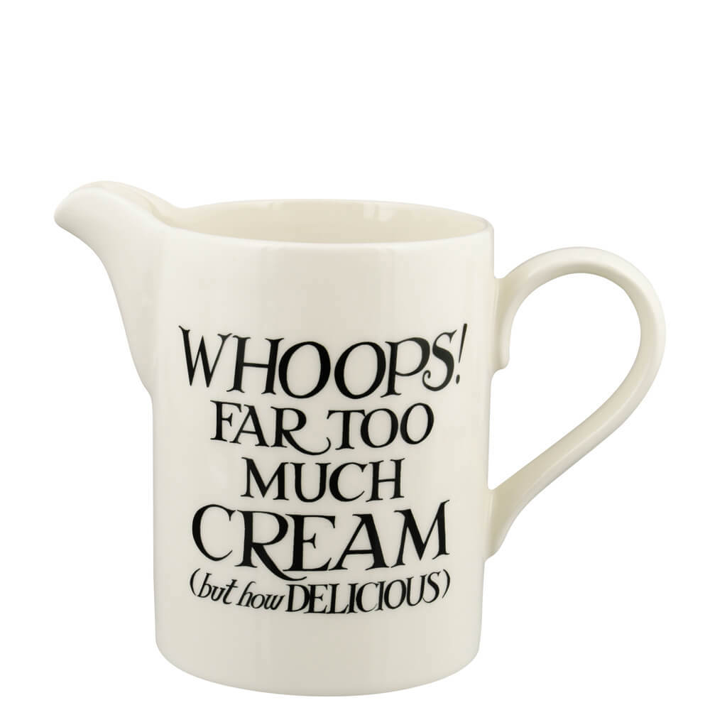 Emma Bridgewater Black Toast Cream Medium Straight Jug